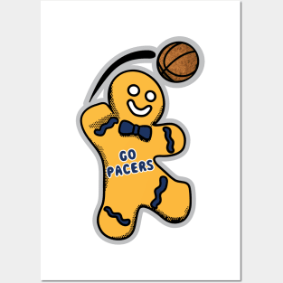 Indiana Pacers Gingerbread Man Posters and Art